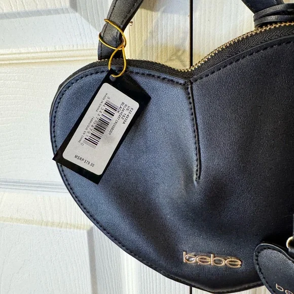 Bebe Black Heart Crossbody Bag - Picture 2 of 4